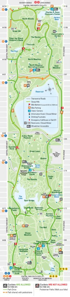 Things To Do In Central Park Free Toursfoot Printable Walking Map Of Midtown Manhattan