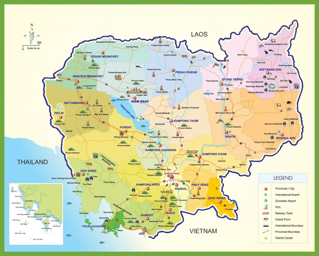 Cambodia Maps Maps Of Cambodia Printable Map Of Cambodia Printable Maps