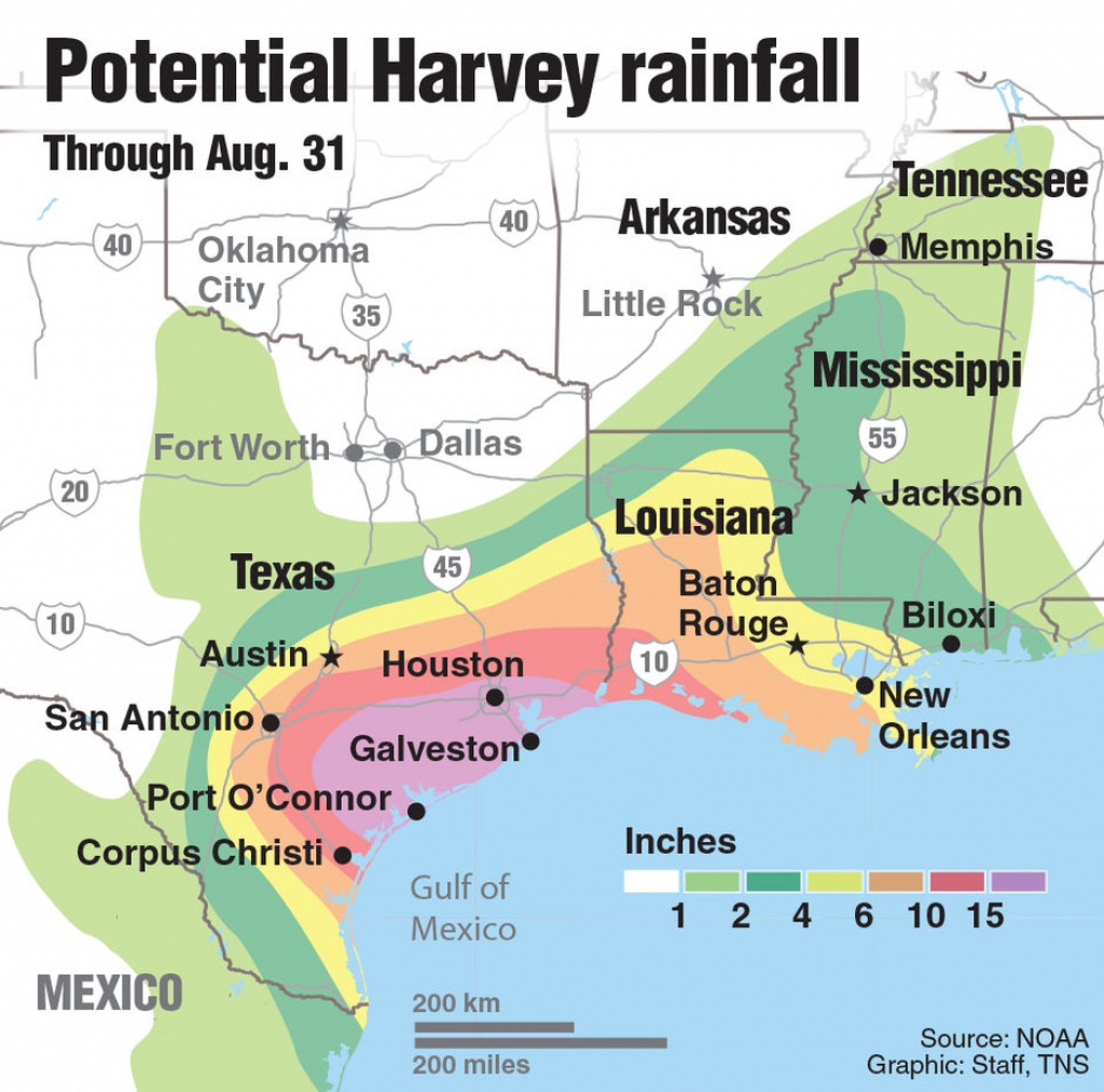 Hurricane Warnings Issued Along Texas Coast As Tropical Storm Harvey