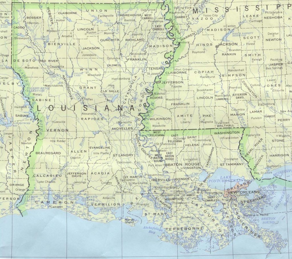 Louisiana Maps Perry Casta Eda Map Collection Ut Library Online Texas Louisiana Map