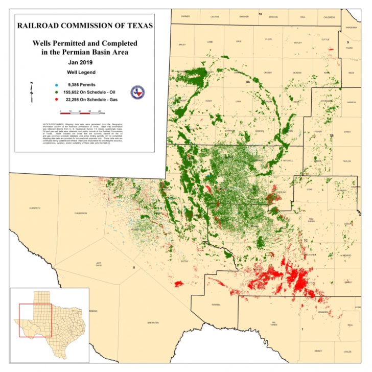 Texas Rrc Permian Basin Information Texas Oil Fields Map