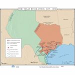 024 The Texas Revolution, 1835 1836 On Roller W/ Backboard   The Map   Texas Map 1836