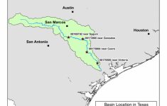 1: A Map Of Texas Showing The Guadalupe Watershed And The Main - Seguin ...