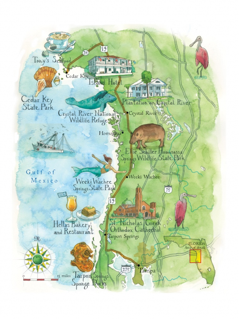 10 Spots To Scope Out On A Road Trip Through West Central Florida - Central Florida Springs Map