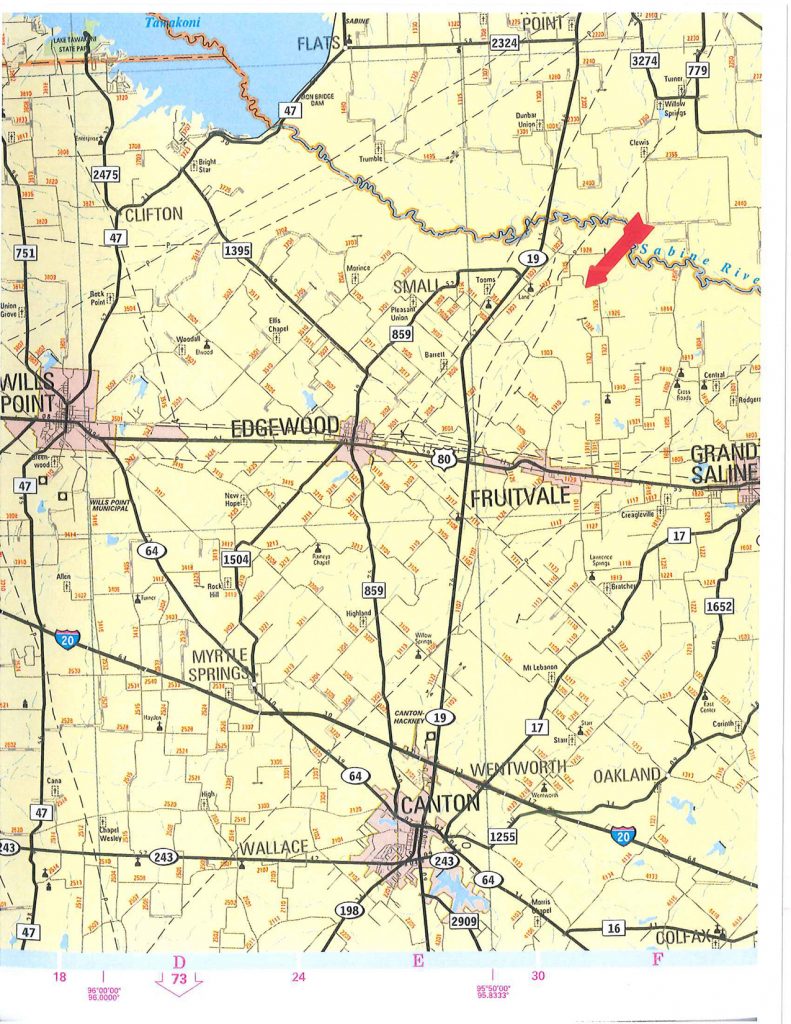 103 Acres In Van Zandt County Texas Van Zandt County Texas Map Printable Maps 4359