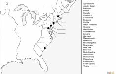 13 Colonies Map Quiz Coloring Page | Free Printable Coloring Pages - Map Of The 13 Original Colonies Printable