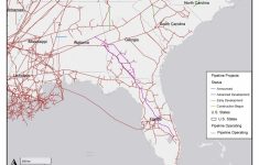 1448×1123 Map Of Southeast Mid-Stream Natural Gas Pipelines, In - Natural Gas Availability Map Florida