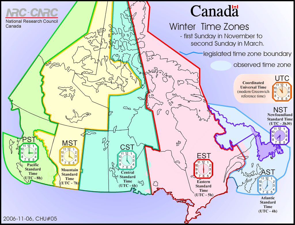 15 Interesting Maps That Will Change The Way You See Canada - Canada Time Zone Map Printable
