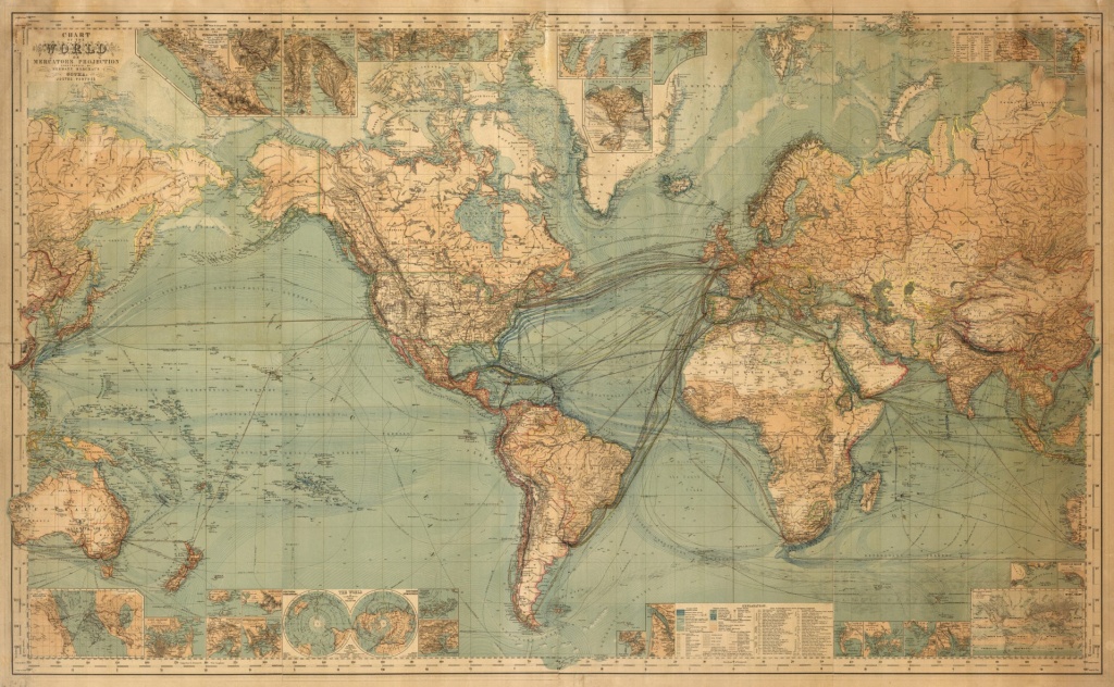 1863 World Map - Majesty Maps &amp;amp; Prints - Vintage World Map Printable