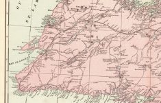 1901 Antique Newfoundland Map Of Newfoundland Canada Print Vintage - Printable Map Of Newfoundland