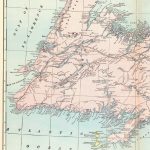 1902 Antique Newfoundland Map Of Newfoundland Canada Print Vintage   Printable Map Of Newfoundland