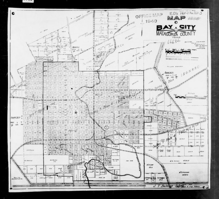 1940 Census Enumeration District Maps - Texas - Matagorda County - Map ...