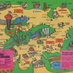 1988 Six Flags Magic Mountain Map & Guide – The Coaster Guy   Six Flags Map California 2018