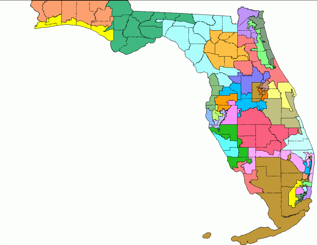 2000 Redistricting - Florida Election Districts Map