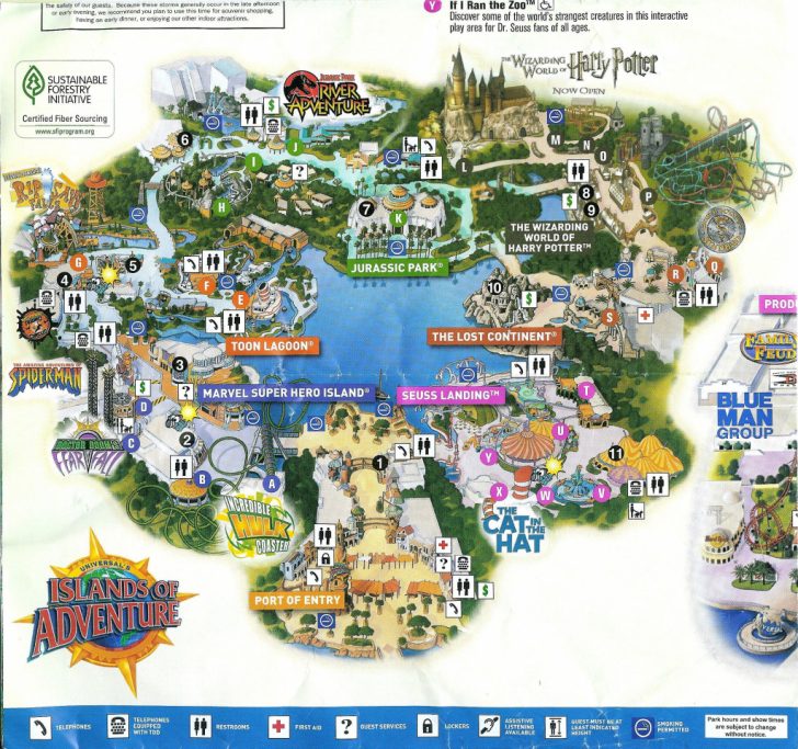 Universal Florida Park Map