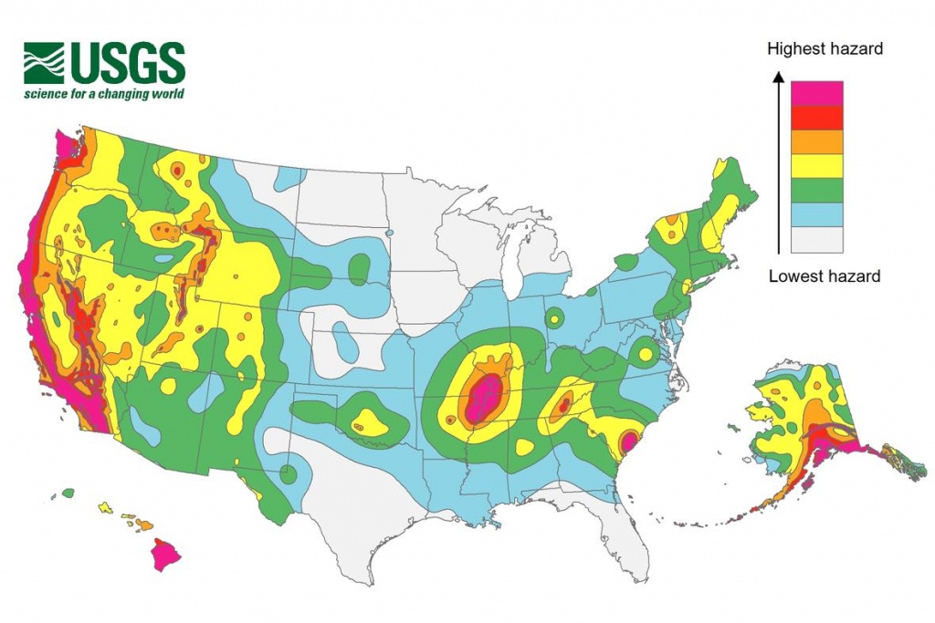 2014 Usgs National Seismic Hazard Map - Usgs Gov California Earthquake Map