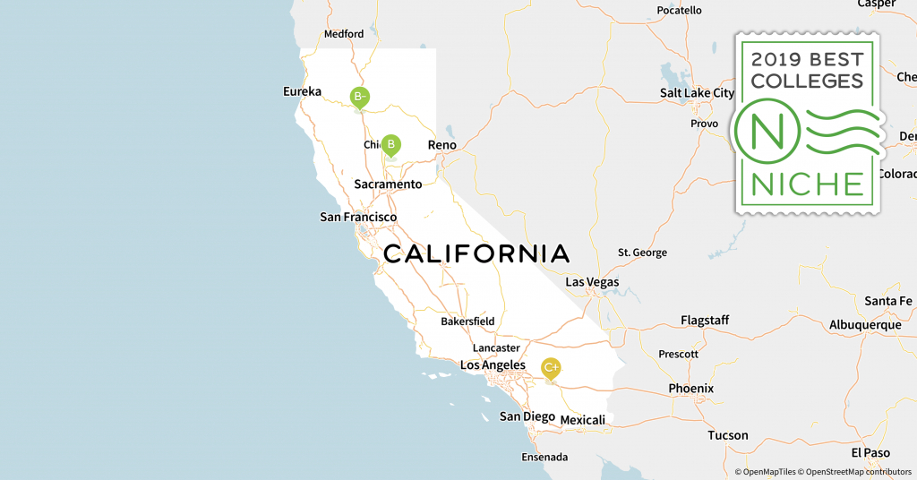 2019 Best Colleges In California - Niche - Davis California Map