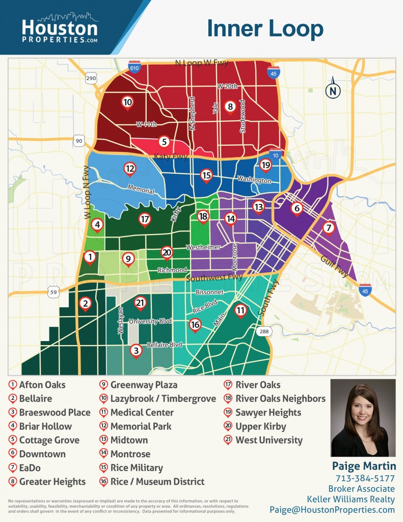 2019 Update: Houston Neighborhoods | Houston Map, Real Estate, Homes - Downtown Houston Map Printable