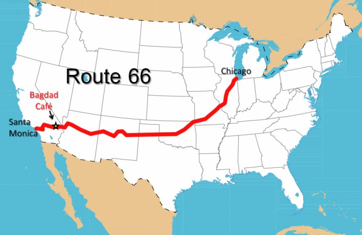Route 66 Texas Map