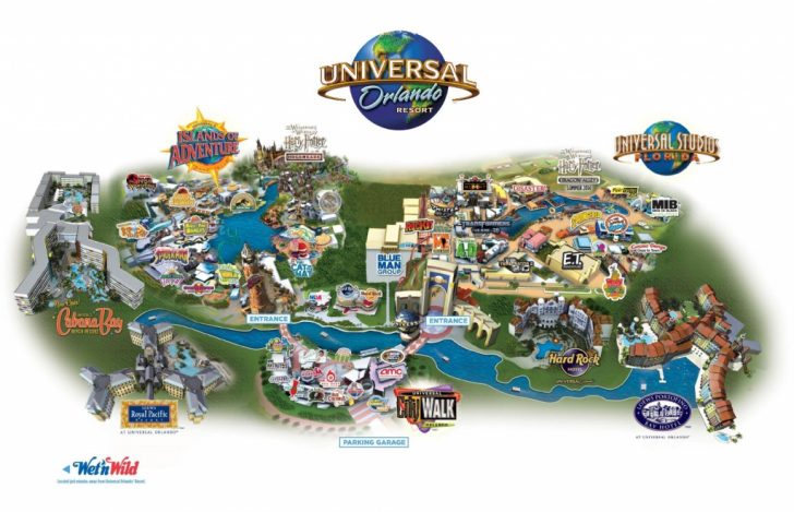 Map Of Universal Florida Hotels