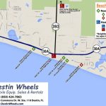 30A & Destin Beach Access   Destin Wheels Rentals In Destin, Fl   Map Of Destin Florida And Surrounding Cities