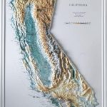 3D Map Of California Topographic Maps For Sale Raised Relief   California Maps For Sale