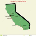 3D Map Of University Of California Campuses Stock Illustration   Map Of California Showing Santa Barbara