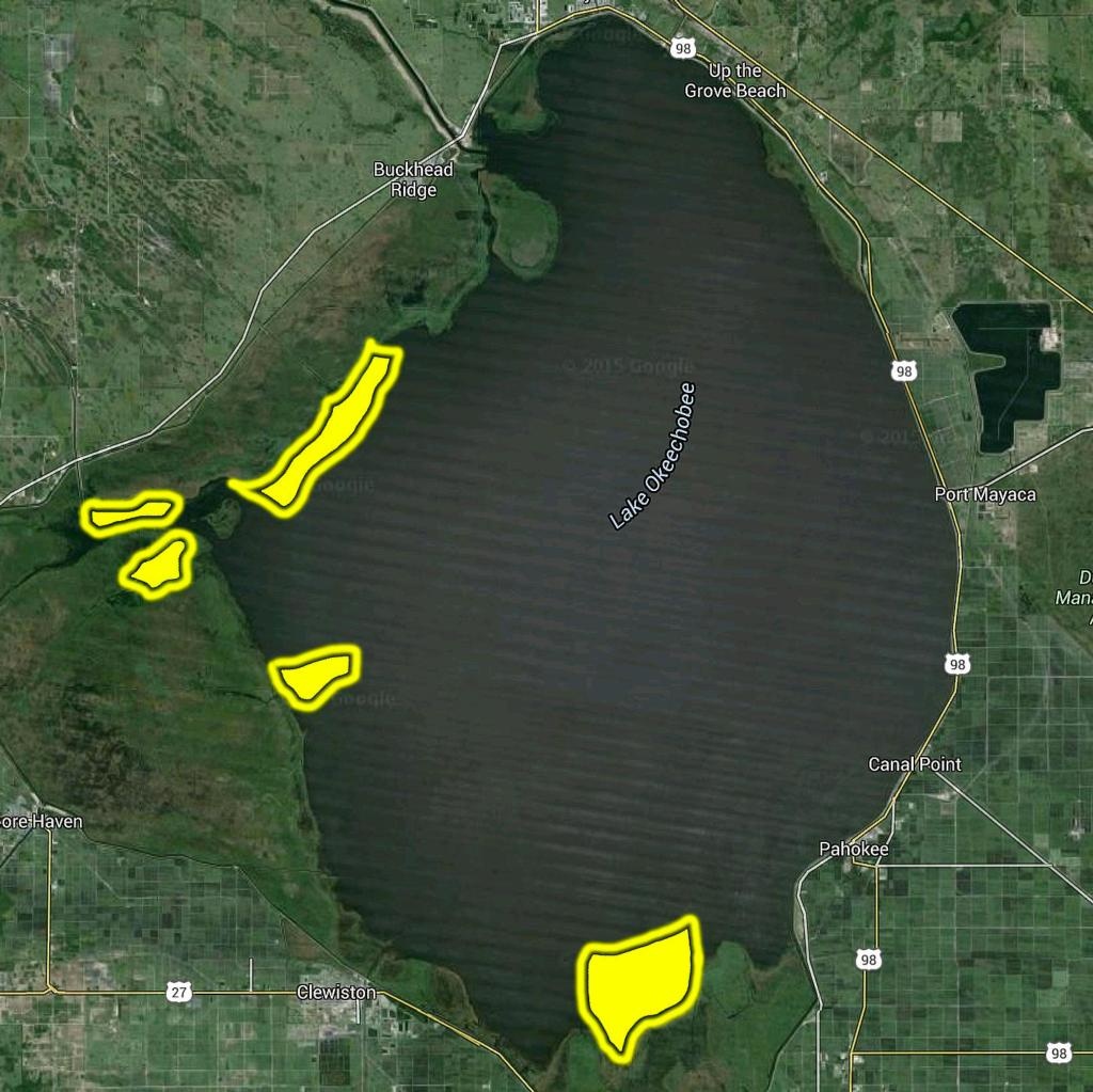 Lake Okeechobee Map And Travel Information Download Free Lake