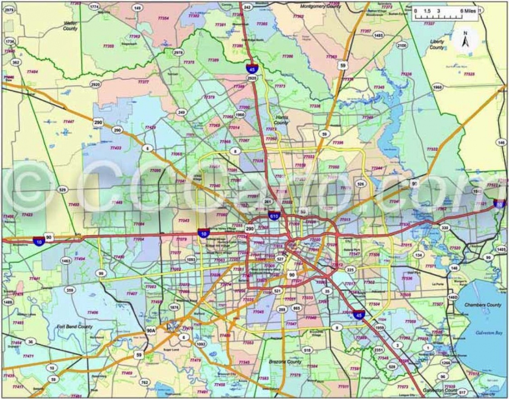 600 Dpi Harris County Zip Codes | Houston Zip Code Map | Harris - Houston Zip Code Map Printable