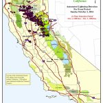 632 Lightning Strikes Hit Northern California On Sunday | Yubanet   Lightning Map California