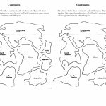 7 Continents Cut Outs Printables | World Map Printable | 7   7 Continents Map Printable