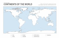 7 Printable Blank Maps For Coloring Activities In Your Geography - Continents Outline Map Printable