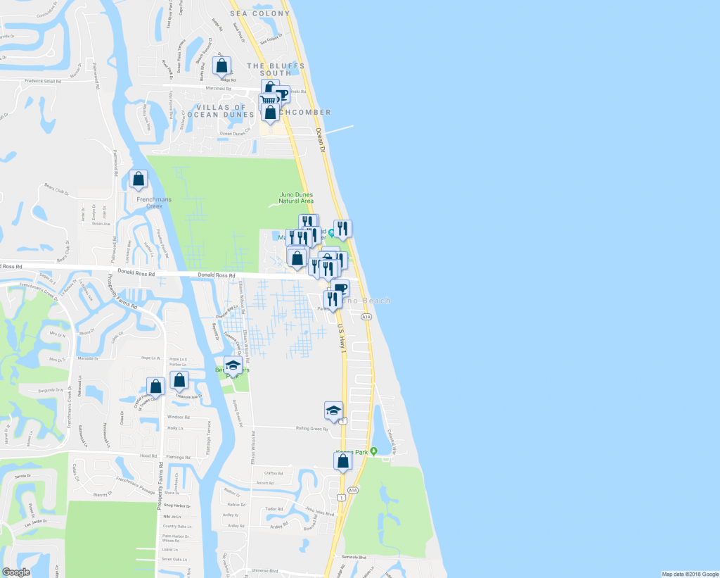 941 Ocean Drive, Juno Beach Fl - Walk Score - Juno Beach Florida Map