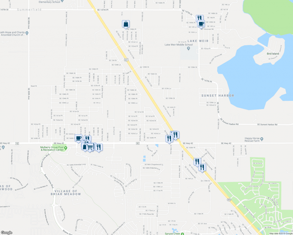 9540 Southeast 161St Place, Summerfield Fl - Walk Score - Summerfield Florida Map