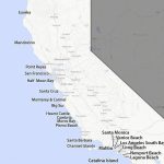 A Guide To California's Coast   California Beaches Map