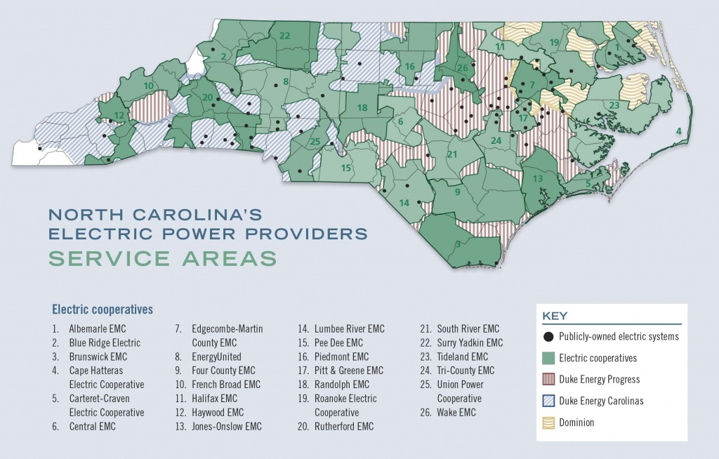 A Guide To North Carolina&amp;#039;s Electric Power Providers - Carolina Country - Florida City Gas Coverage Map