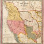 A New Map Of Texas, Oregon And California With The Regions Adjoining   Texas Map 1846