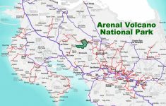 A Road To Arenal Volcano National Park In Costa Rica | Free - Free Printable Map Of Costa Rica