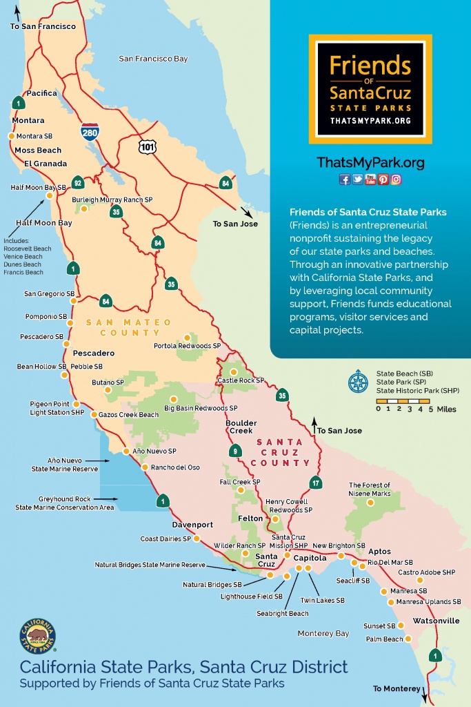 About Friends Of Santa Cruz State Parks - California State Campgrounds Map