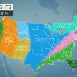 Accuweather's Us Winter Forecast For 2018 2019 Season   California Coast Weather Map