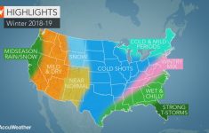 Accuweather's Us Winter Forecast For 2018-2019 Season - California Coast Weather Map