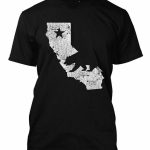 Acheter California State Map Tee Shirt Homme De $14.67 Du Jie037   California Map Shirt
