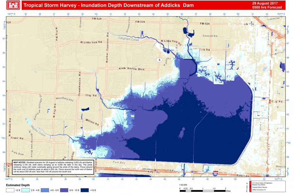 Addicks And Barker Potential Flood Maps - Barker Texas Map | Printable Maps