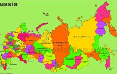 Administrative Divisions Map Of Russia - Printable Map Of Russia
