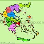 Administrative Map Of Greece   Printable Map Of Greece