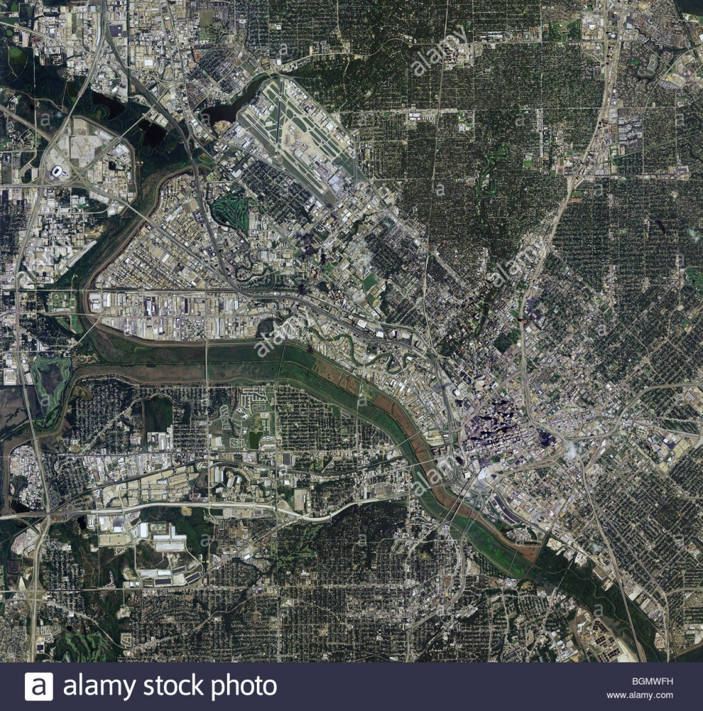 Aerial Map View Above Dallas Texas Stock Photo: 27503941 - Alamy - Aerial Map Of Texas