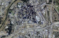 Aerial Map View Above Downtown Fort Worth Texas Stock Photo - Aerial Map Of Texas