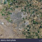Aerial Photo Map Of Tracy, California Stock Photo: 58481373   Alamy   Tracy California Map