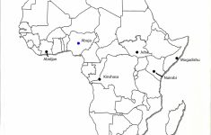 Africa Map With Capitals Printable | Campinglifestyle - Printable Map Of Africa With Capitals