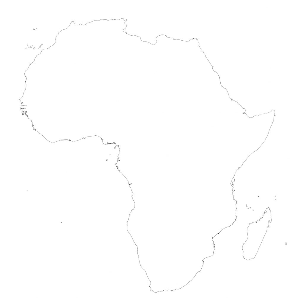 Africa – Printable Maps –Freeworldmaps - Blank Outline Map Of Africa ...